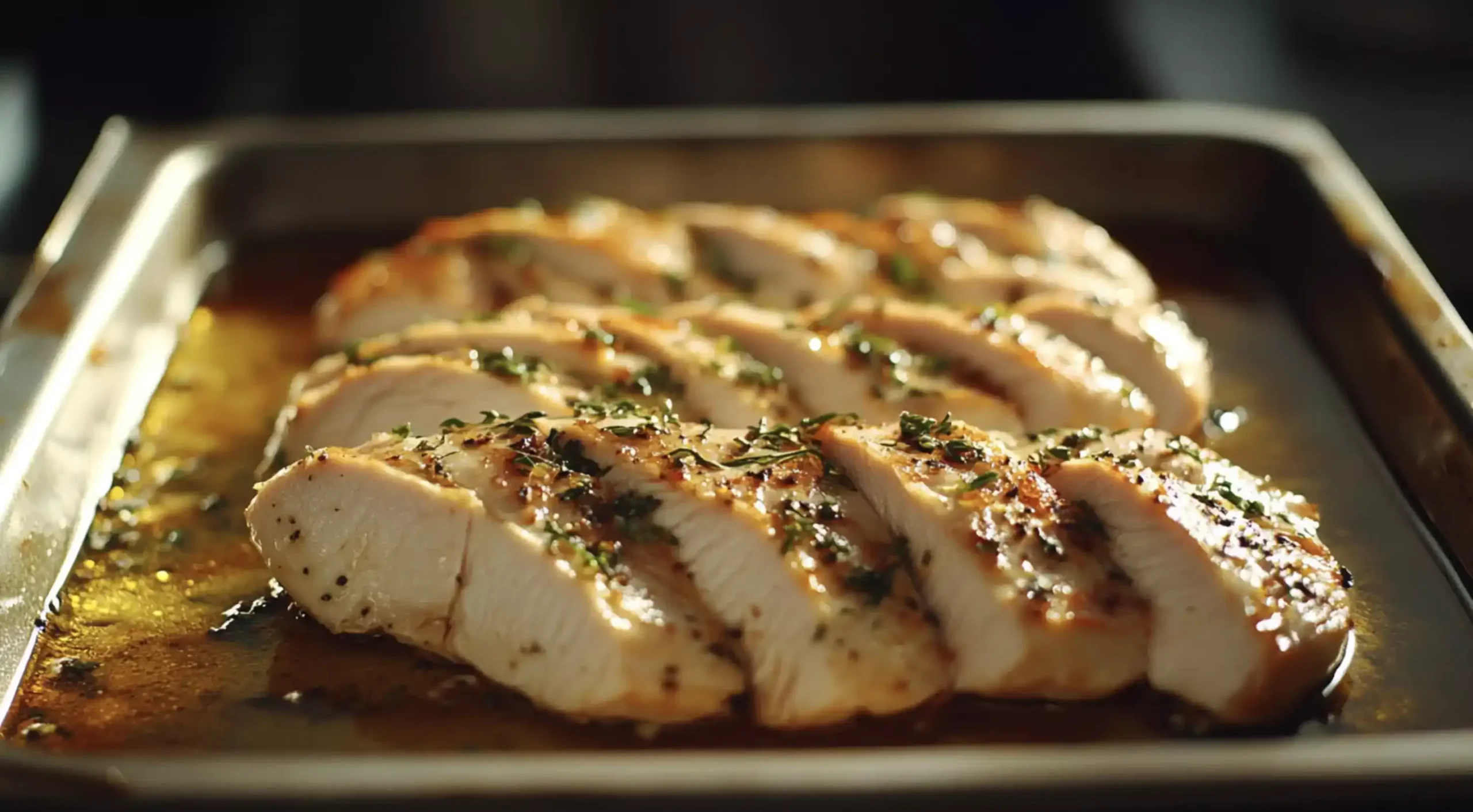 Thin Sliced Chicken Breast in Oven