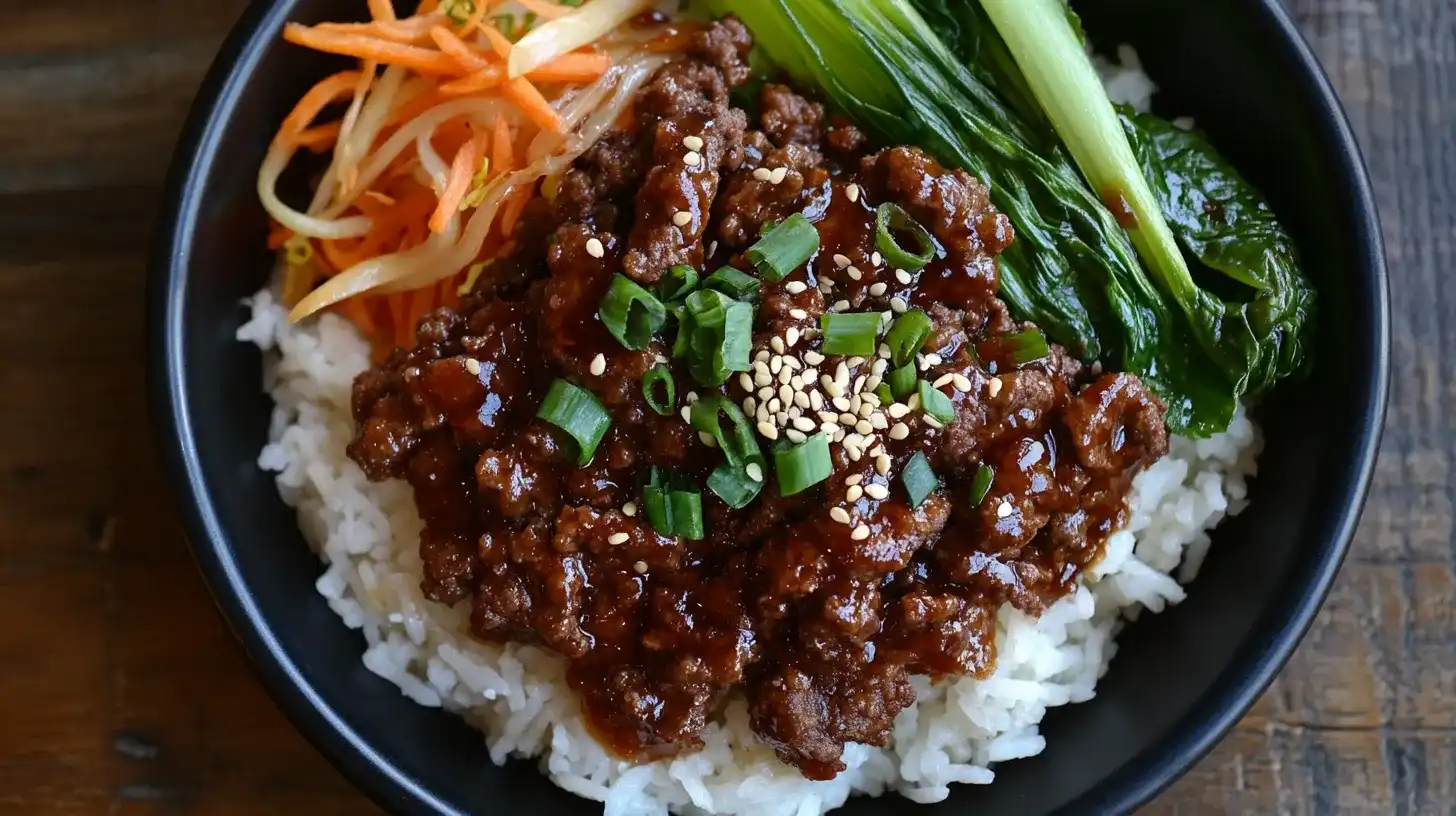 Korean Ground Beef Bowl
