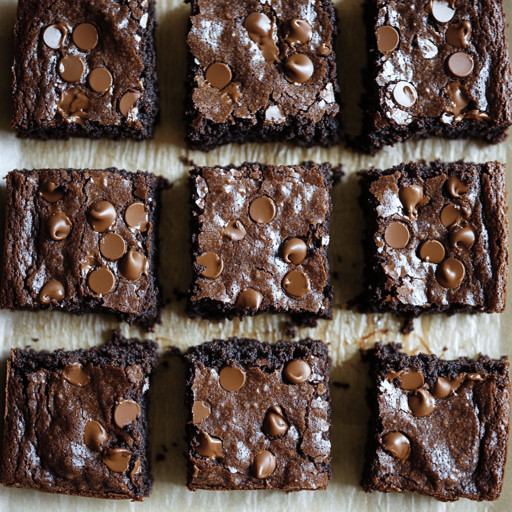 cottage cheese brownies stacked with rich chocolate drizzle