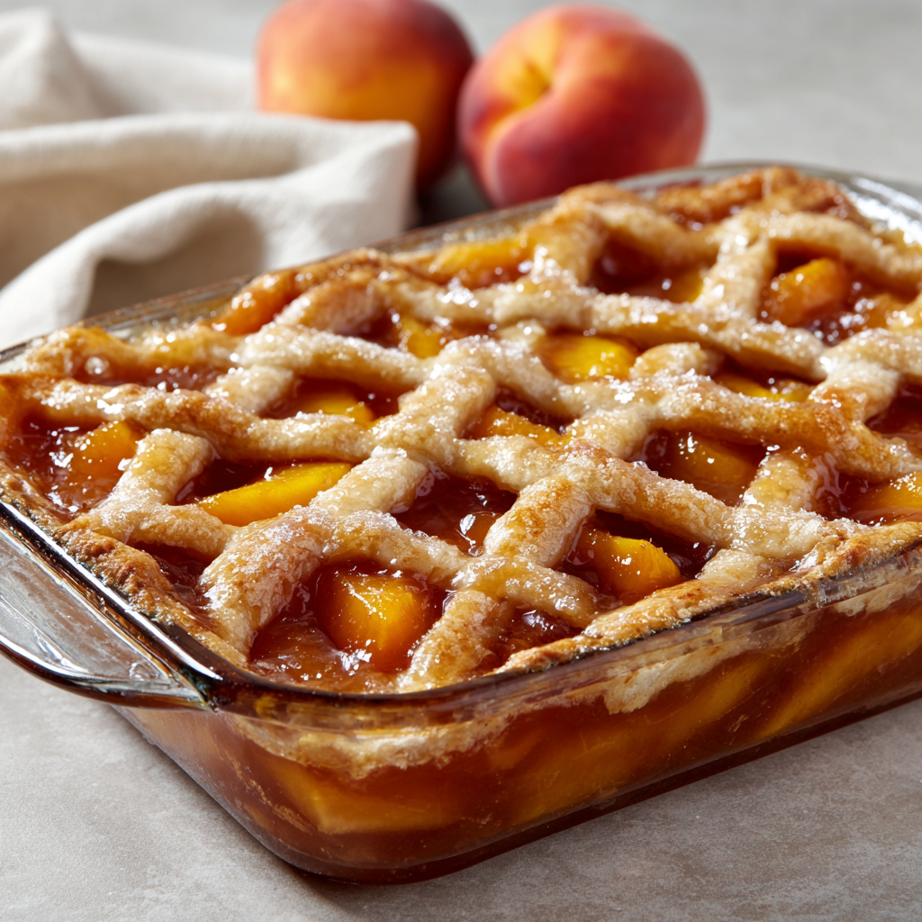 u6258884398 Simple photo of Southern Triple Crust Peach Cobbl 128973e6 69af 4c82 a8f0 5a3128e75f03 0