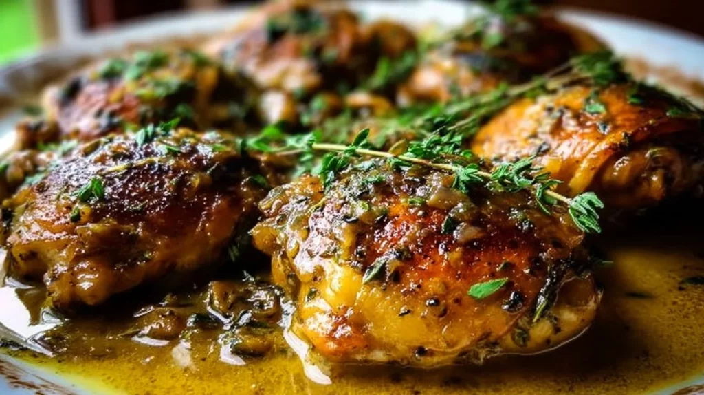 Bobby Flay chicken thighs recipe with herbs and spices