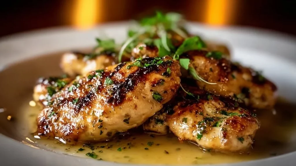 Plate of Chicken Christopher, a flavorful chicken dish with vibrant vegetables.