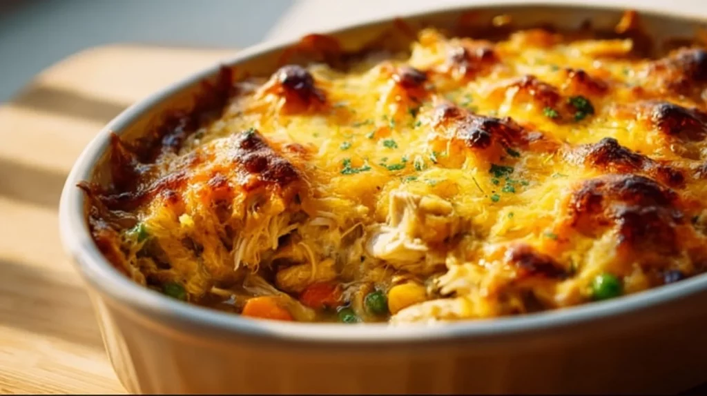 Delicious Crazy Good Casserole ready to serve