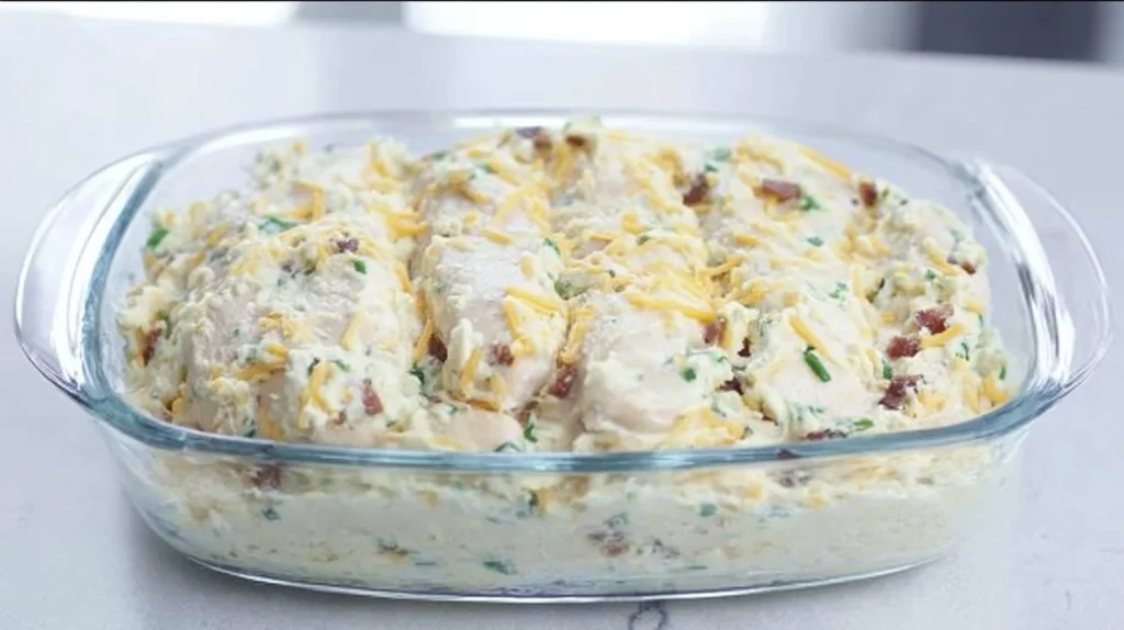 Delicious Crockpot Chicken & Gravy served with mashed potatoes and green beans