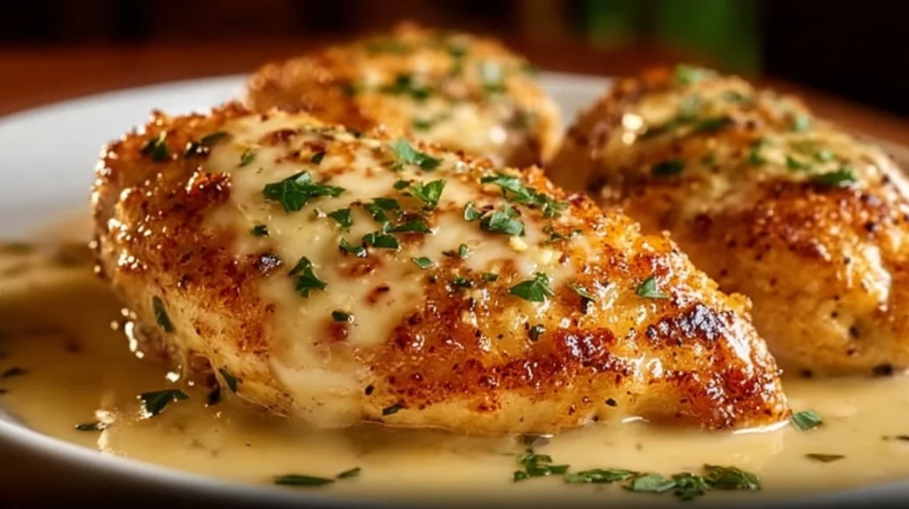 Herb-crusted Parmesan Chicken served at Longhorn Steakhouse