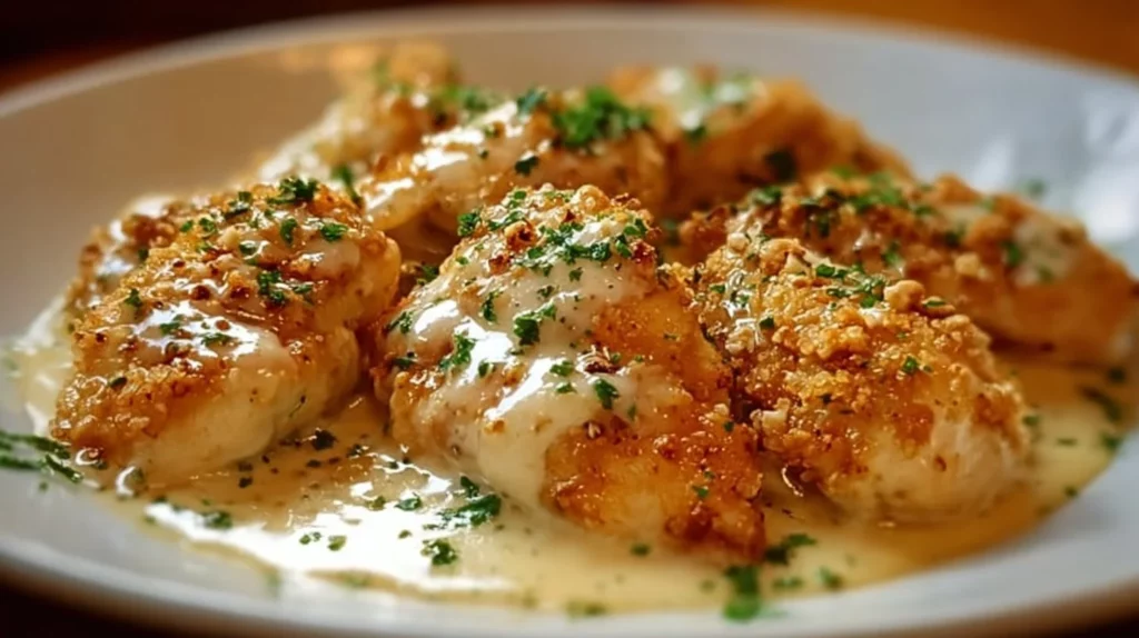 Crispy Longhorn Steakhouse Parmesan Chicken served with sides
