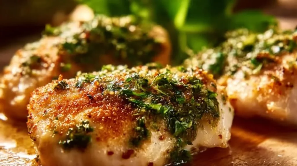 Melt in your mouth chicken breast recipe image with juicy, tender chicken.