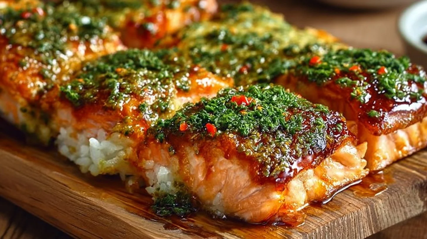 Delicious Spicy Salmon Sushi Bake ready to serve