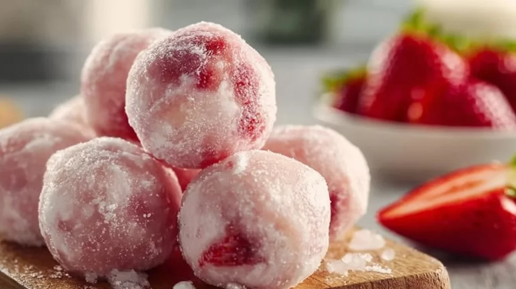Easy homemade strawberry yogurt bites for a nutritious snack