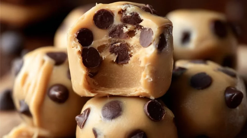 Greek Yogurt and Peanut Butter Frozen Bites on a plate, healthy snack options