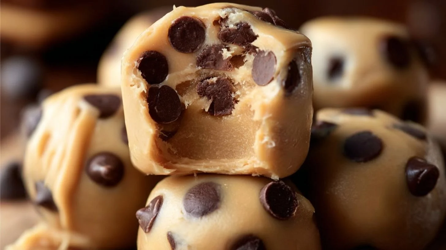 Greek Yogurt and Peanut Butter Frozen Bites on a plate, healthy snack options