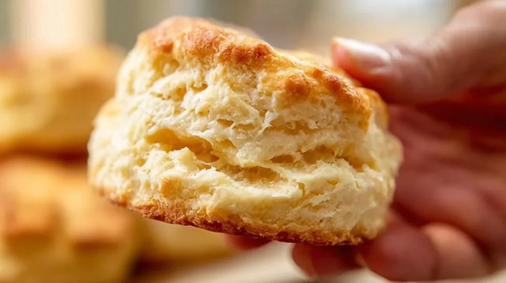 Freshly baked homemade biscuits on a cooling rack