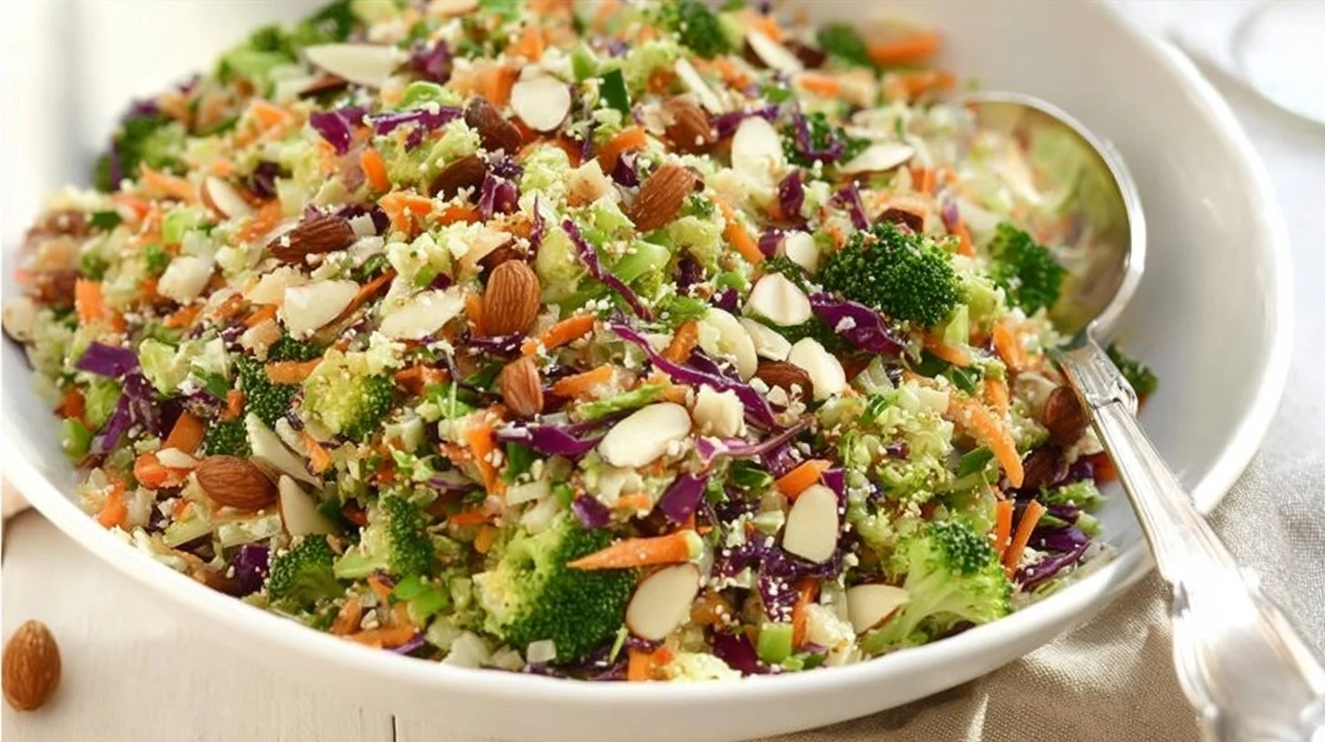 Crunchy detox salad with fresh vegetables and healthy dressings