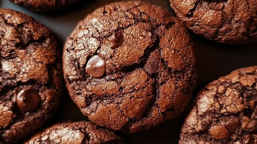 Delicious chewy fudgy brownie mix cookies baked to perfection