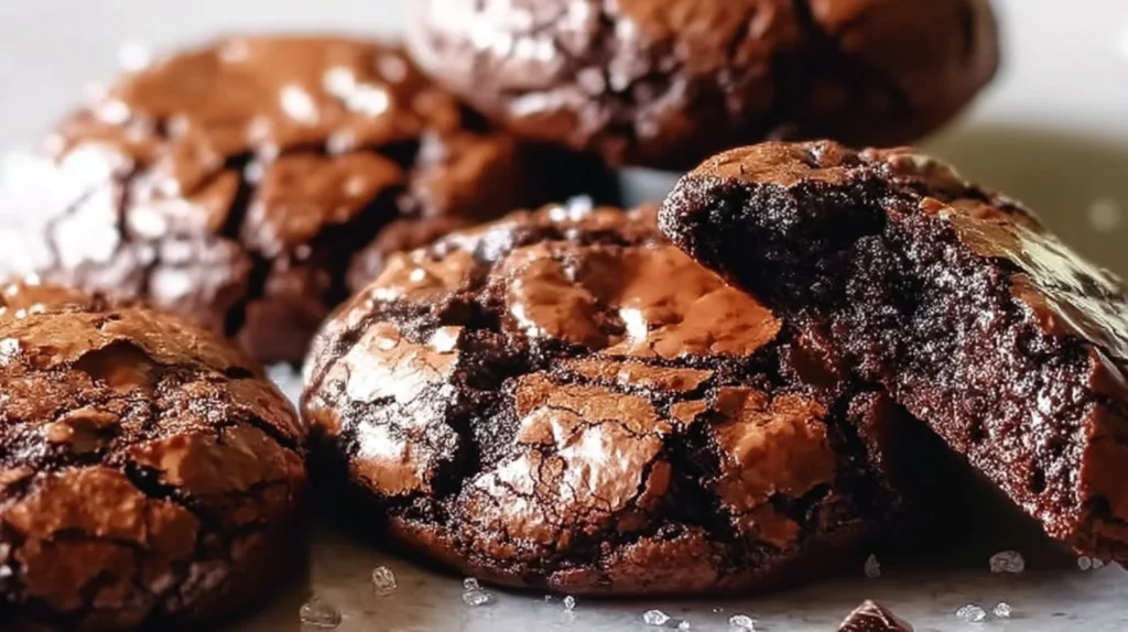 Fudgy chewy browkies made with brownies and cookies fresh out of the oven.