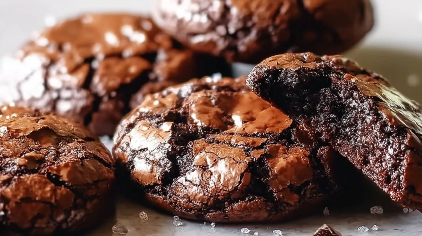 Fudgy chewy browkies made with brownies and cookies fresh out of the oven.