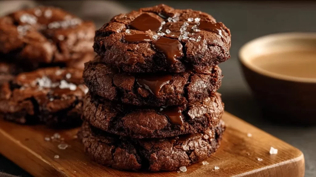 Deliciously indulgent brownie mix cookies freshly baked and ready to enjoy.
