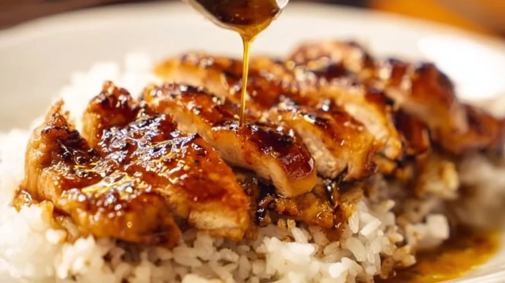 Delicious easy chicken teriyaki dish with homemade marinade