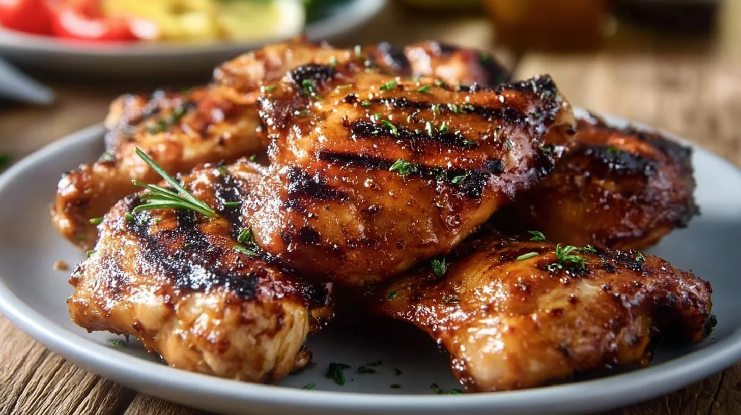 Delicious grilled chicken marinated for perfect flavor and tenderness