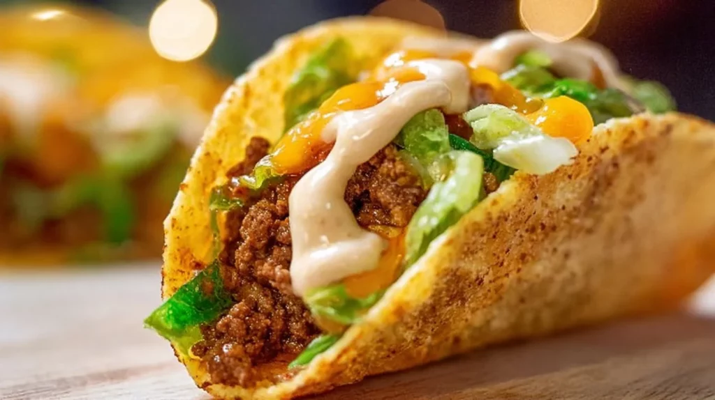 Big Mac Smash Tacos served with fresh ingredients and special sauce