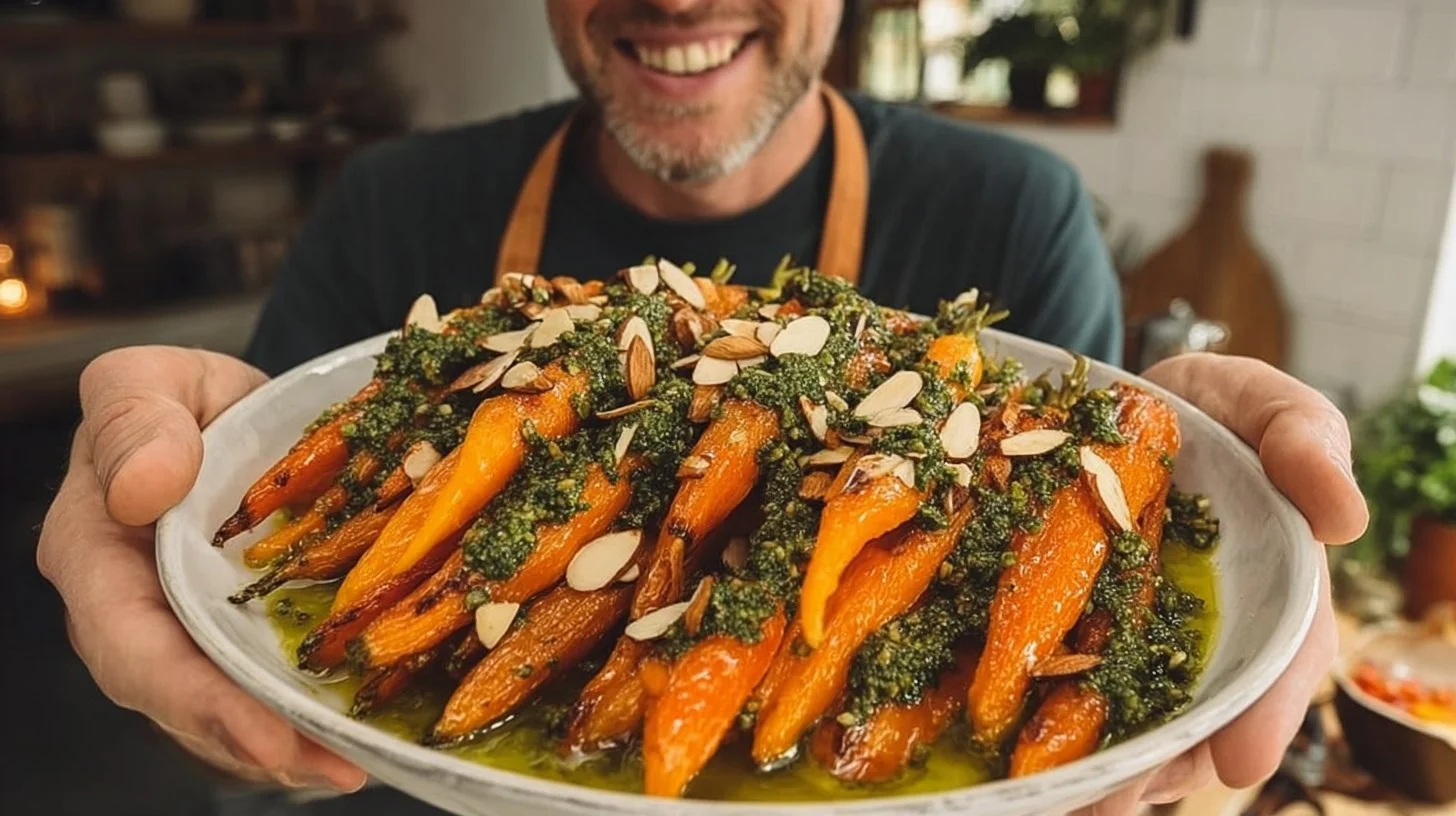 Fresh chimichurri sauce in a bowl with herbs and spices for grilling.