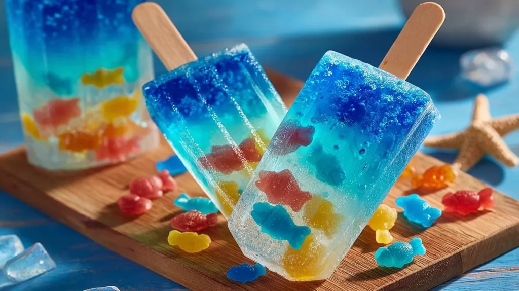 Colorful edible aquarium popsicles for aquatic pets