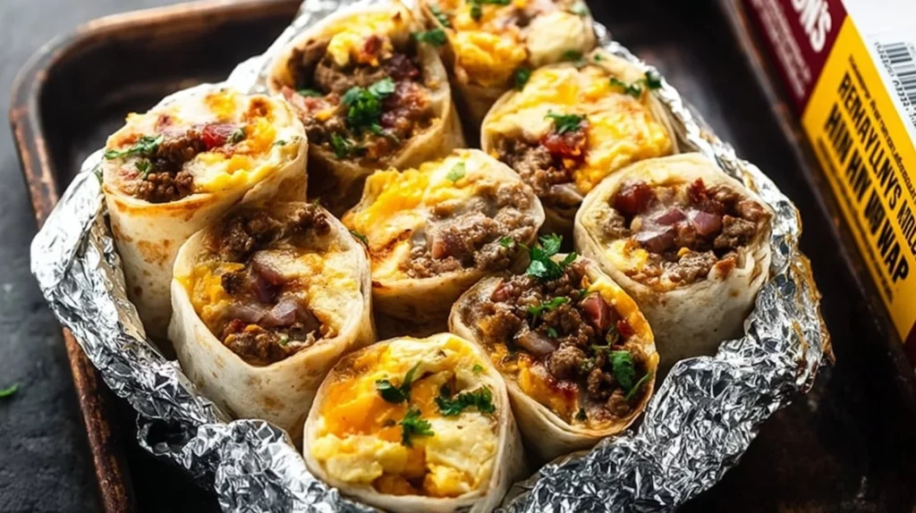 Easy and delicious freezer breakfast burritos ready for meal prep