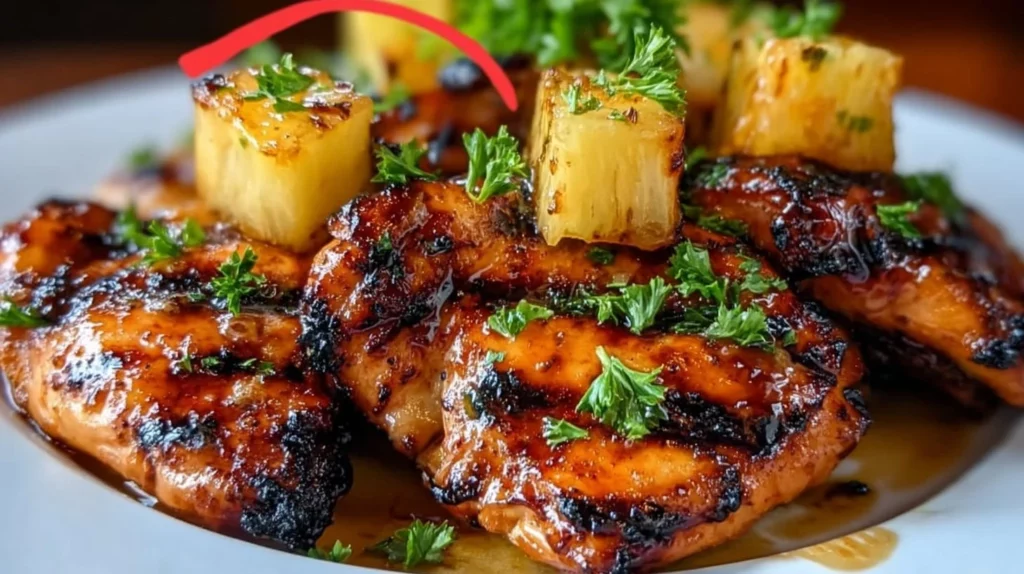 Delicious plate of Pineapple Chicken with vibrant colors and fresh ingredients
