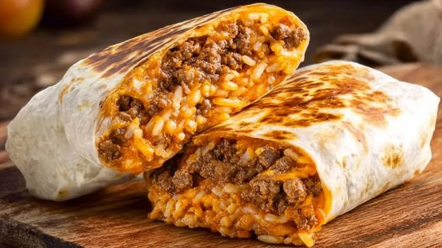 Taco Bell Quesarito featuring melted cheese and savory fillings wrapped in a tortilla.