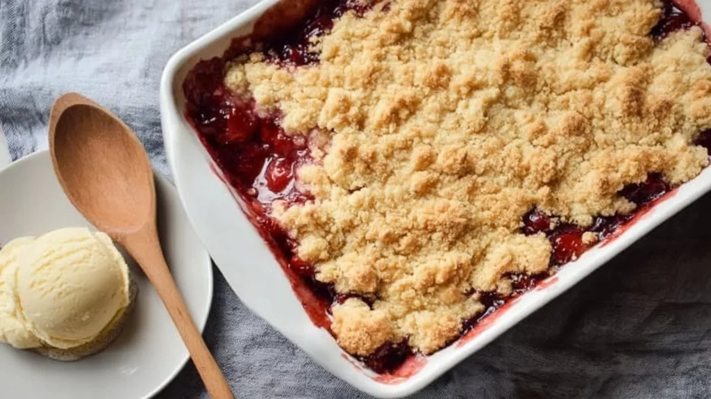 3 Ingredient Cherry Cobbler - Easy and delicious dessert recipe