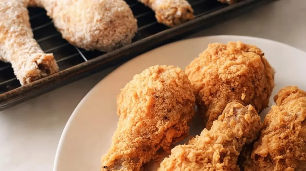 Air Fryer KFC copycat recipe for crispy fried chicken at home