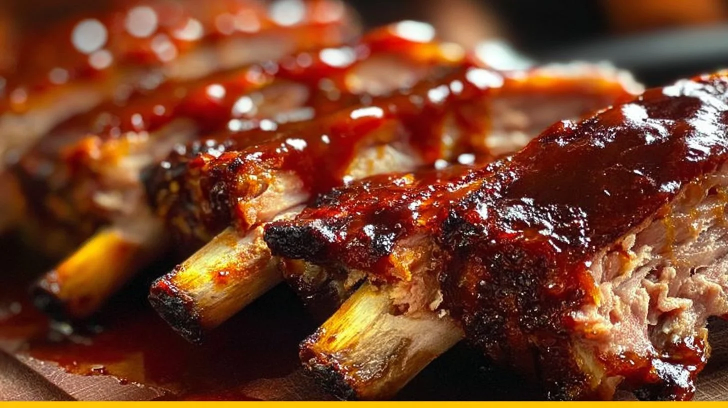 Delicious oven baked baby back ribs ready to enjoy, showcasing rich flavors and tenderness.