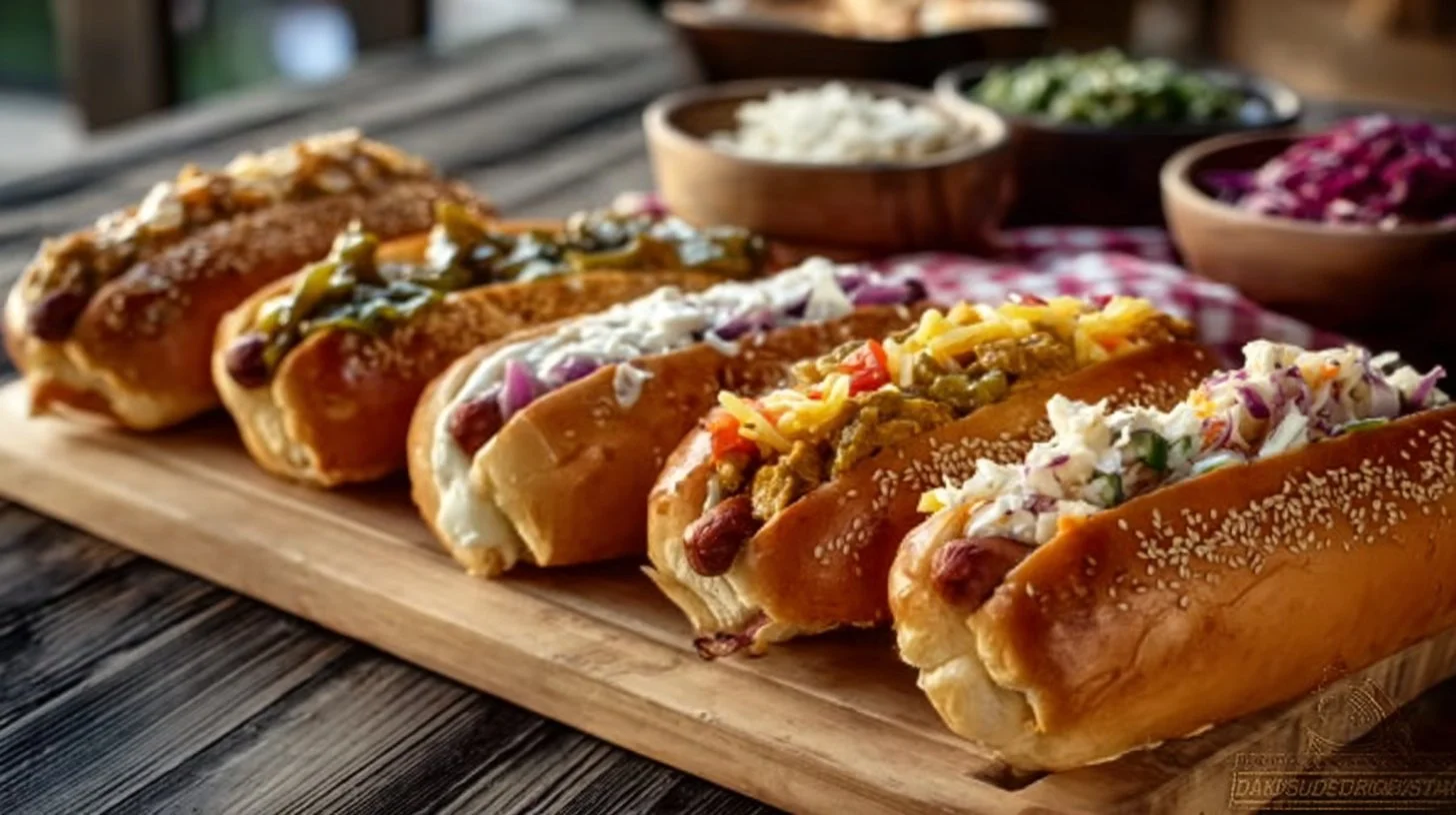 Best summer BBQ hot dogs ready for a picnic