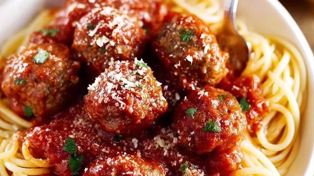 Delicious homemade Easy Italian Meatballs served on a plate