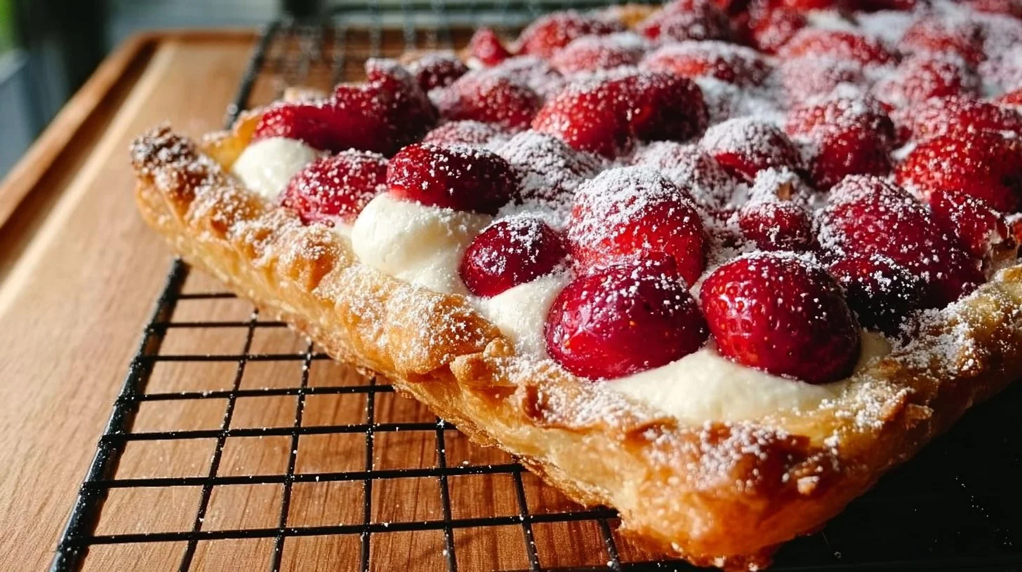 Fruit Tart with Lemon Curd and Raspberries 2 Fruit tart topped with lemon curd and fresh raspberries on a white plate