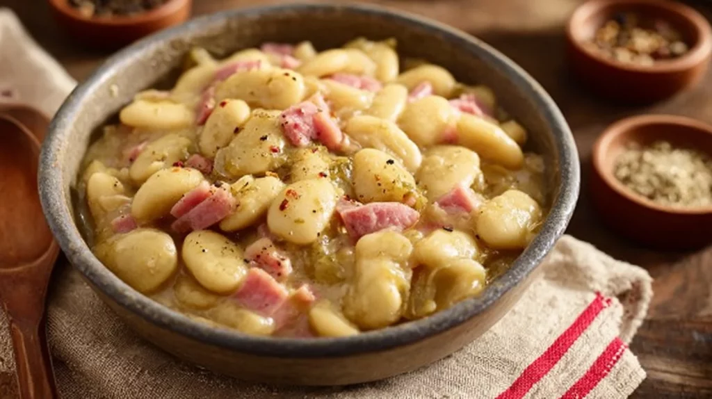 Fresh Lima Beans ready to be cooked for a healthy meal