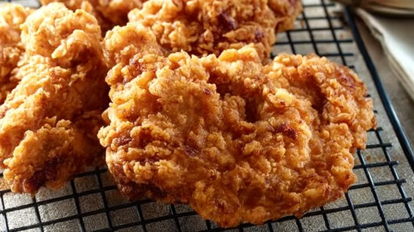 Southern Country-Fried Chicken breasts served with rich gravy