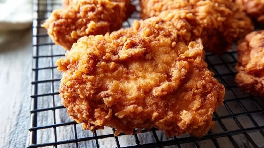 Southern Country-Fried Chicken Breasts served with creamy gravy