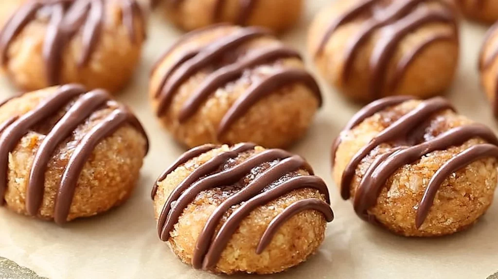 Plate of delicious 4-ingredient no bake Samoas cookies