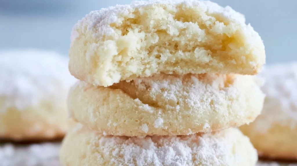 Delicious cream cheese cookies fresh out of the oven