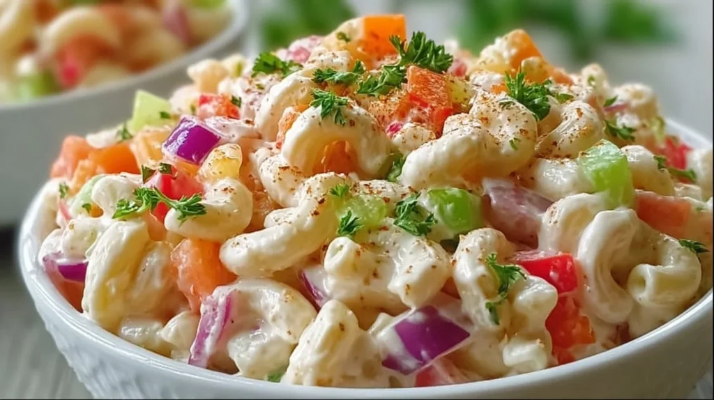 Guy Fieri's Mac Daddy Roni Salad recipe featuring pasta and savory flavors