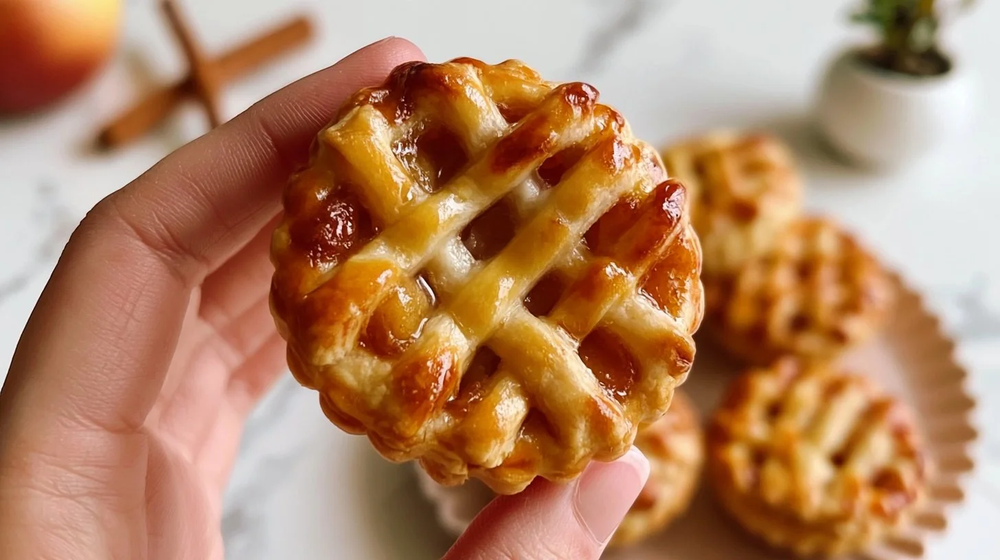 Mini apple pies baked to perfection for a delicious homemade dessert