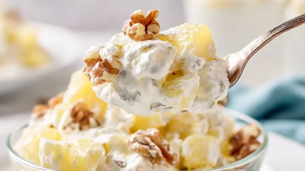 Delicious Pineapple Walnut Salad with fresh ingredients and vibrant colors