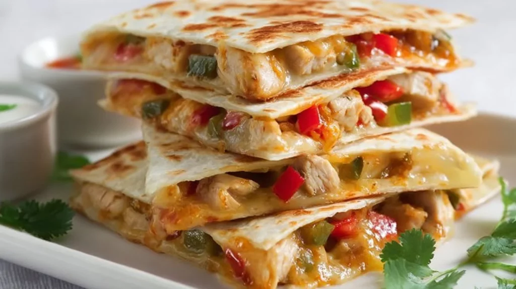 Ultimate loaded quesadillas filled with cheese, veggies, and savory meats