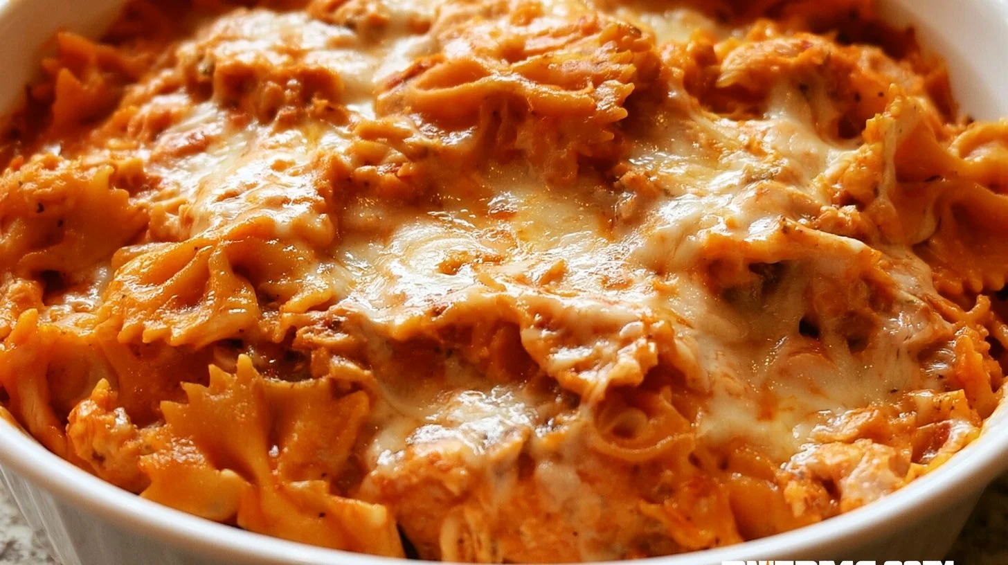 Delicious Bow Tie Pasta Lasagna served with layers of cheese and sauce