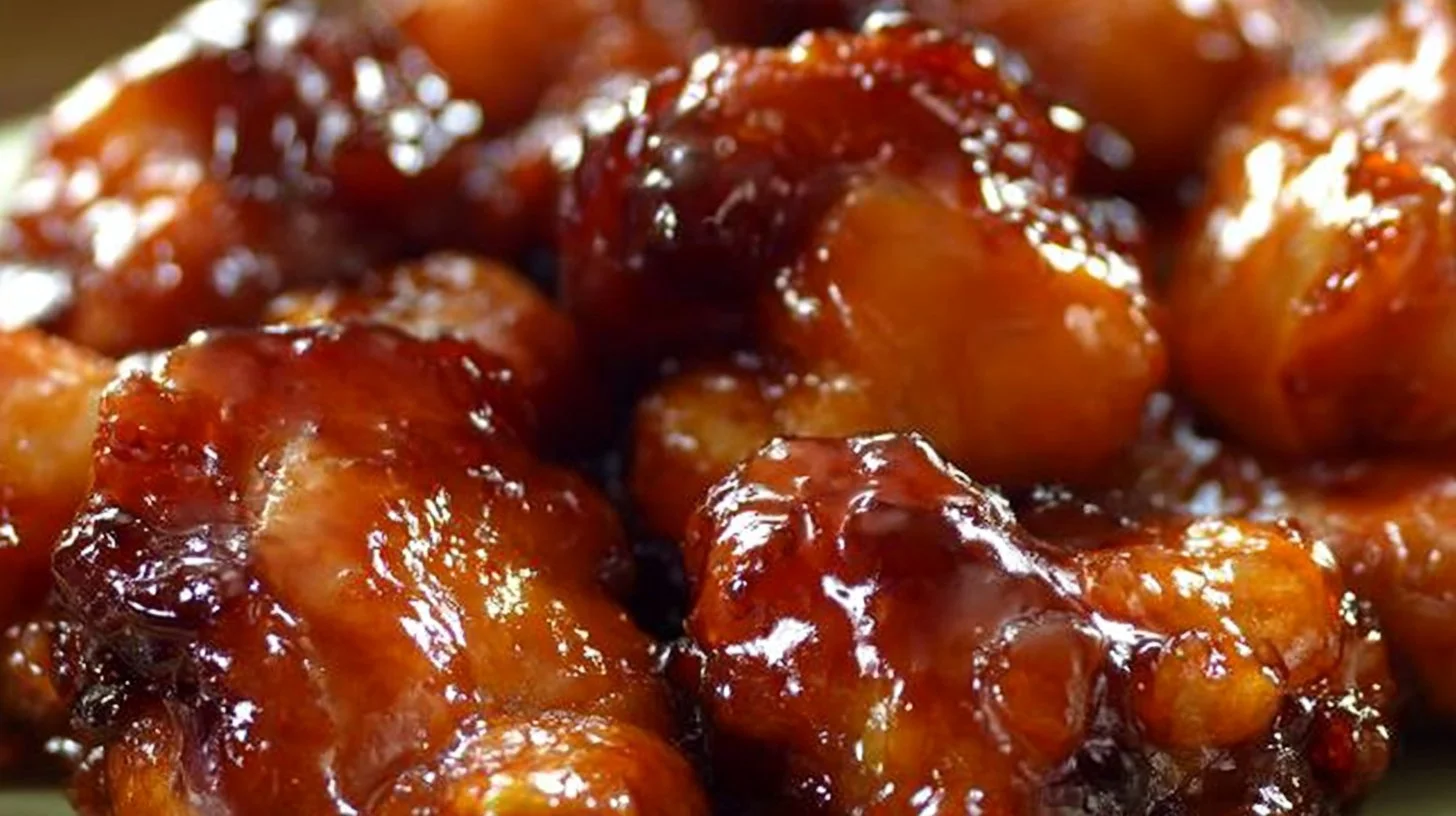 Delicious sweet chicken crockpot recipe inspired by Grandma's secret recipes