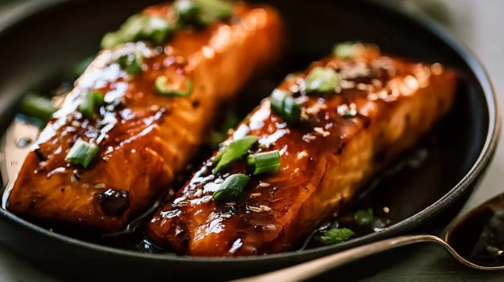 Delicious Honey Garlic Salmon recipe ready in 15 minutes with 5 ingredients