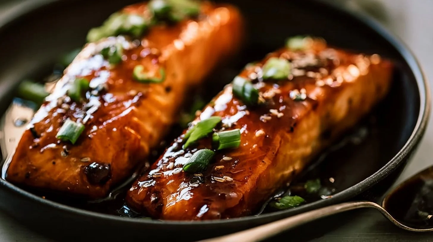 Delicious Honey Garlic Salmon recipe ready in 15 minutes with 5 ingredients
