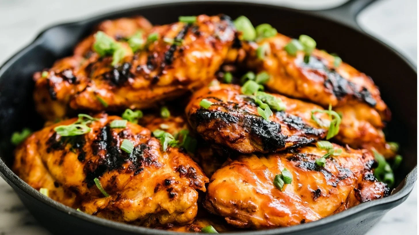 Delicious simple BBQ chicken grilled to perfection.
